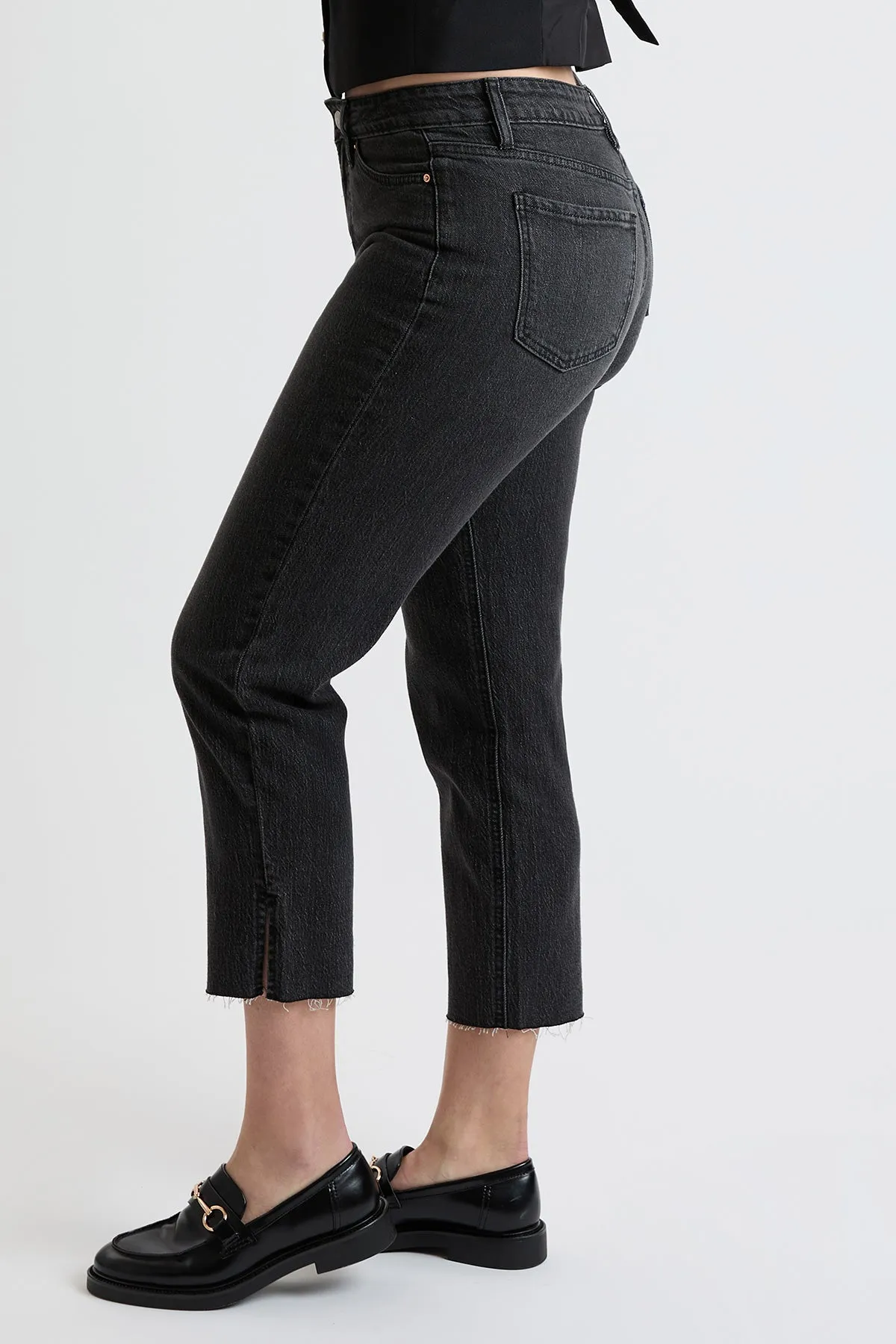 Women's High Rise Straight Jeans with Tummy Control sold by YMI product image thumbnail 5