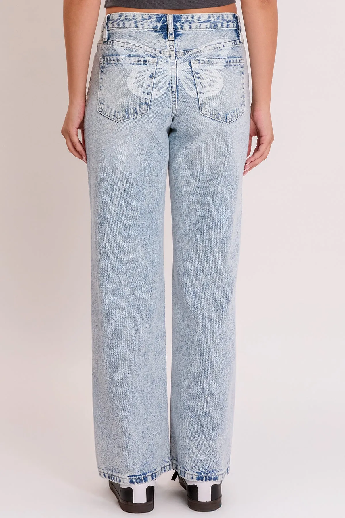 Women's Britney Wide Leg with Butterfly Print sold by YMI product image thumbnail 4