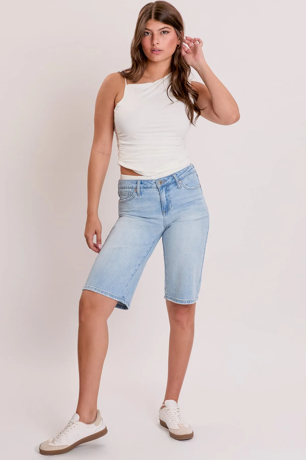 Women's Luxe Jort with Removable Boxer Waist sold by YMI
