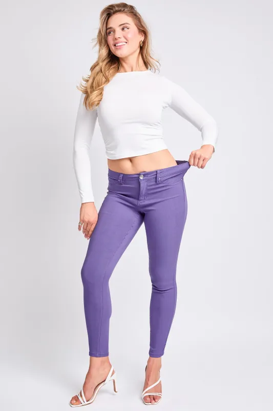Women's Hyperstretch Skinny Pants, Iris Bloom sold by YMI