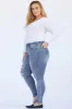 Women's Plus Size High Rise Skinny Jeans sold by YMI