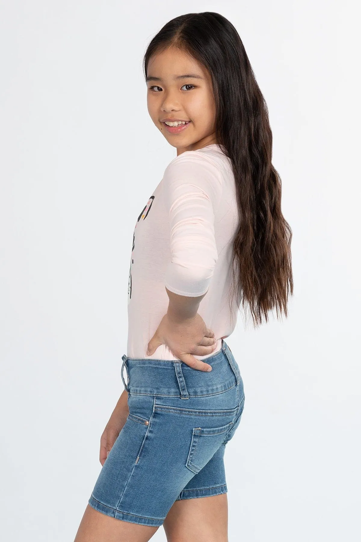 Girls 3 Button Essential Bermuda sold by YMI product image thumbnail 3