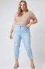 Women's Plus Denim Ankle Jogger sold by YMI
