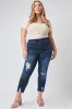 Women's Plus Denim Ankle Jogger sold by YMI