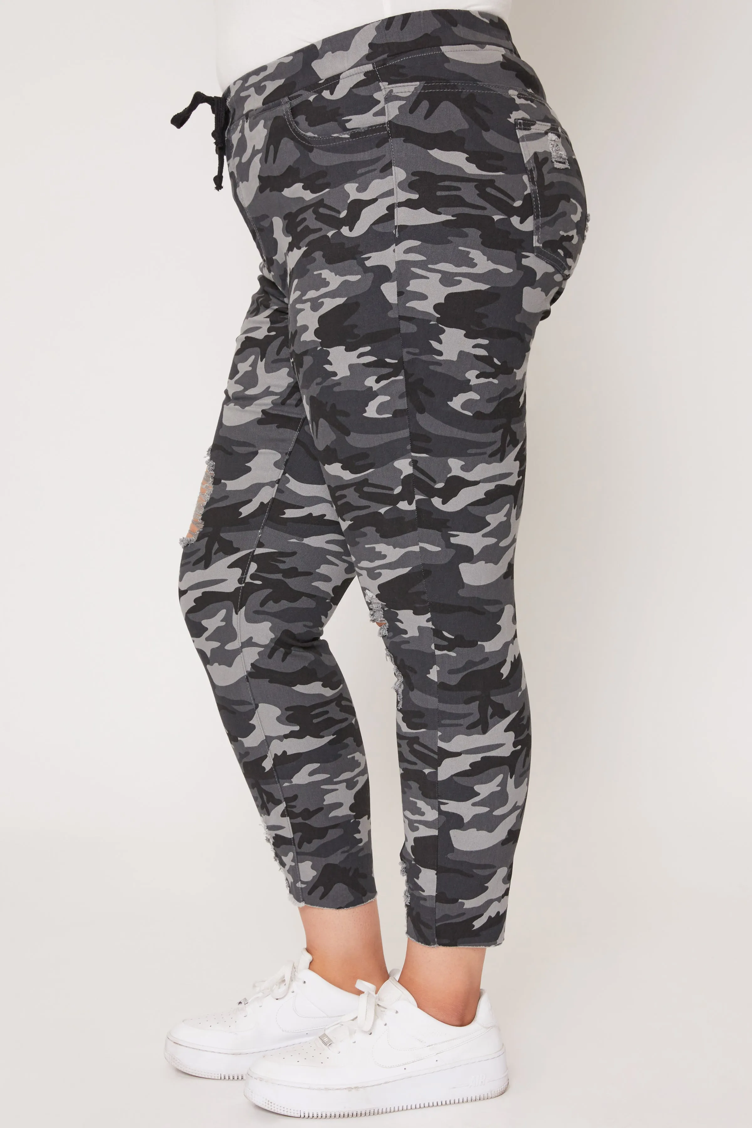 Women's Plus Size High Rise Ankle Jogger sold by YMI product image thumbnail 3