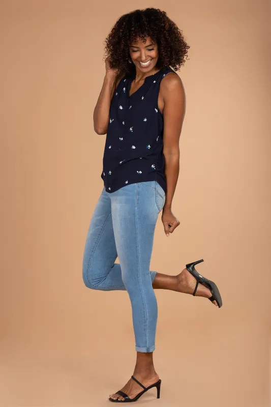 Women's WannaBettaButt 2-Button Cuffed Jean sold by YMI