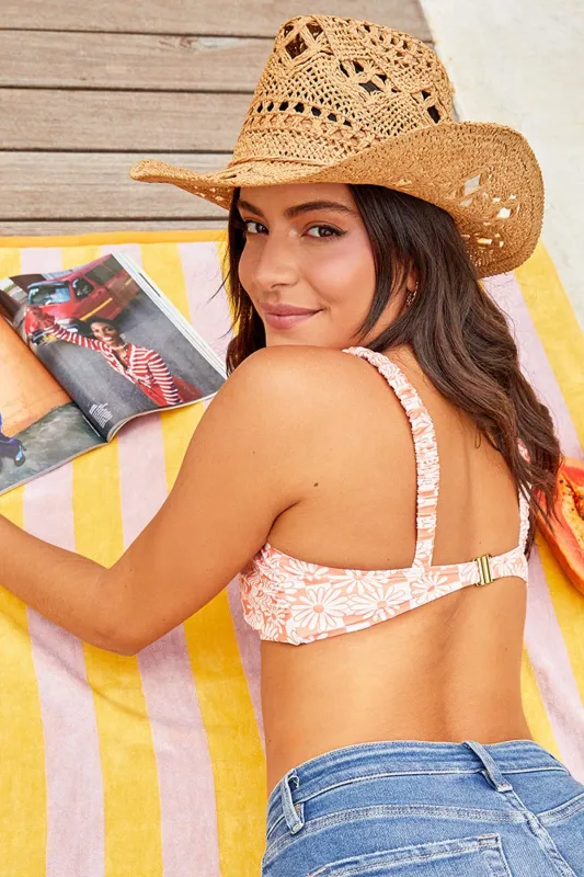 Cheyenne Tan Straw Cowboy Hat sold by YMI