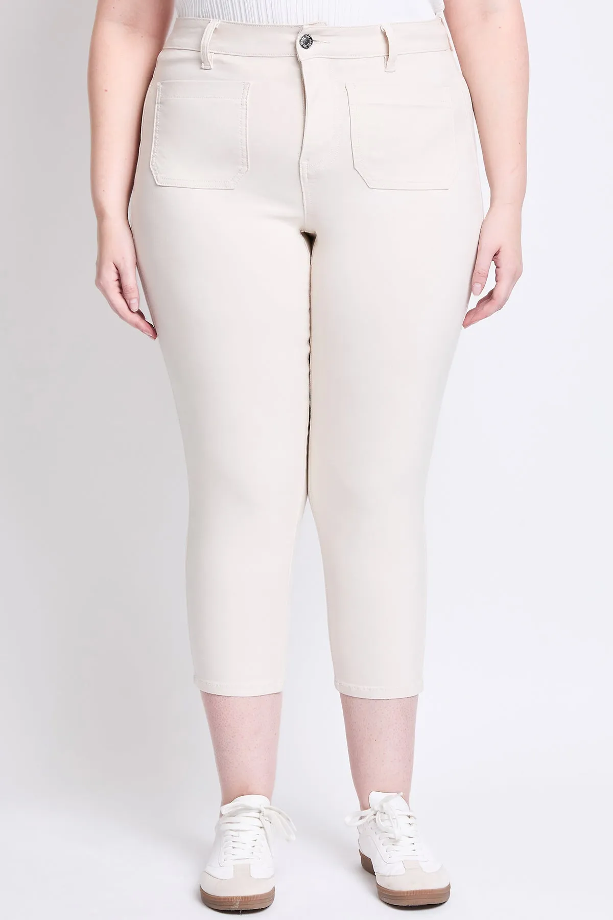 Women's Plus Hyperstretch Crop Straight Pants sold by YMI product image thumbnail 2