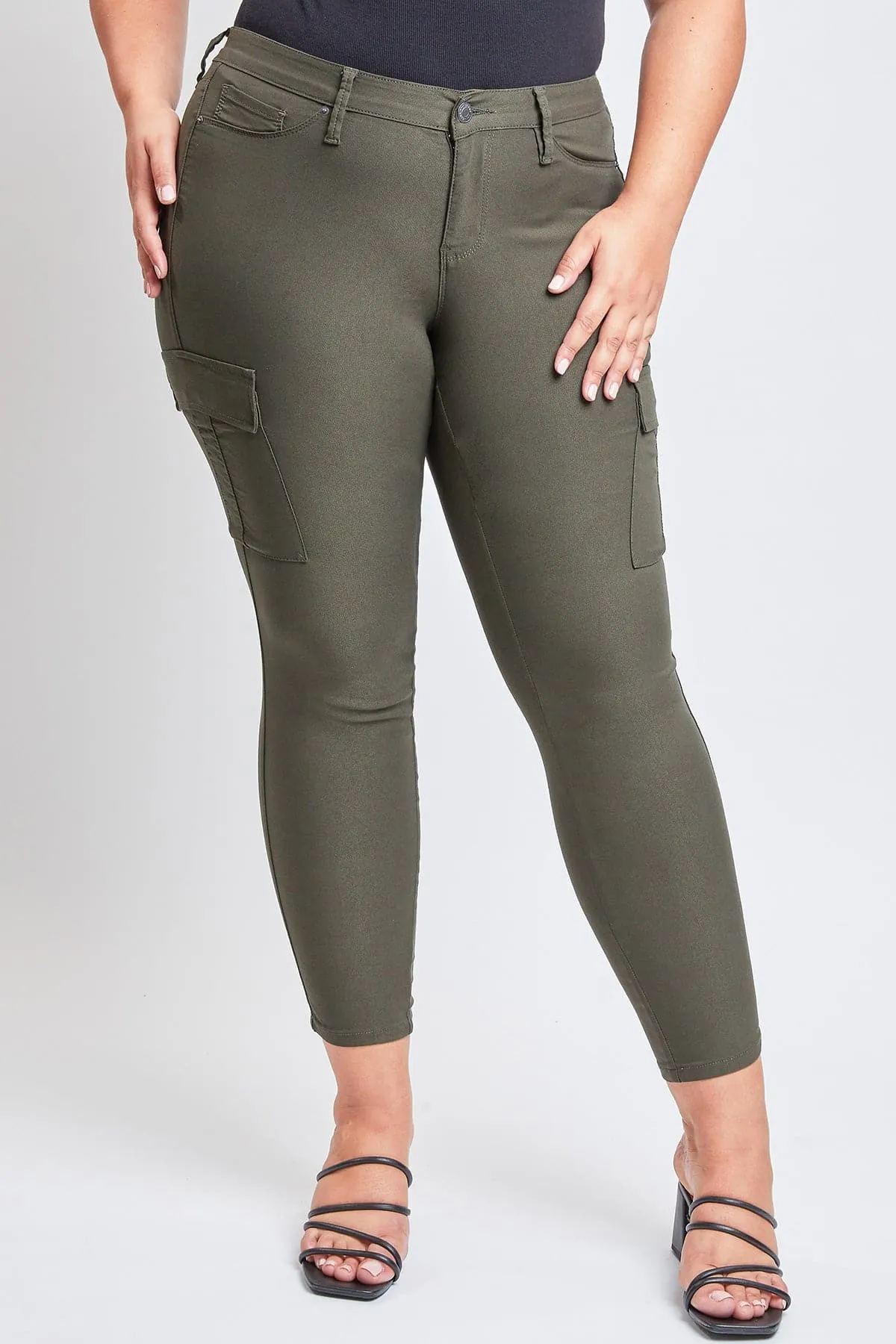 Women's Plus Hyperstretch Skinny Cargo Pants sold by YMI product image thumbnail 3
