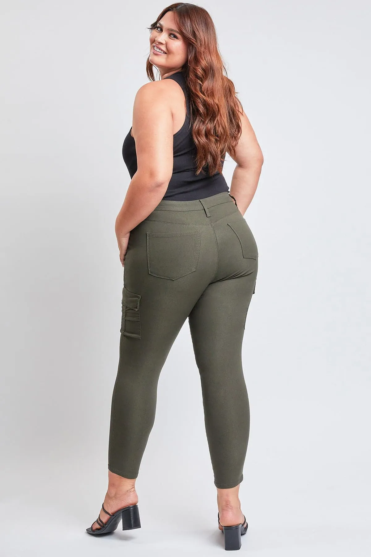 Women's Plus Hyperstretch Skinny Cargo Pants sold by YMI product image thumbnail 2