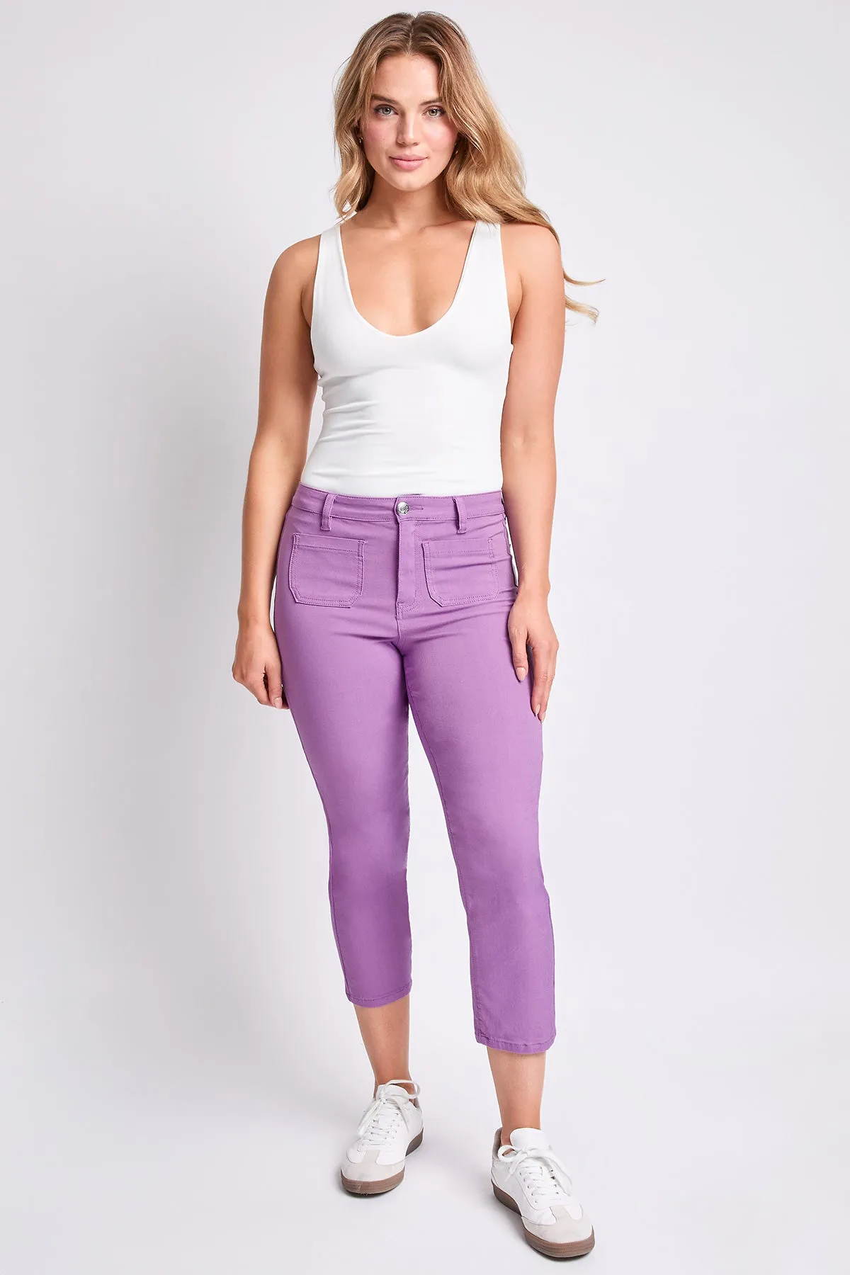 Women's Hyperstretch Crop Straight Pants sold by YMI