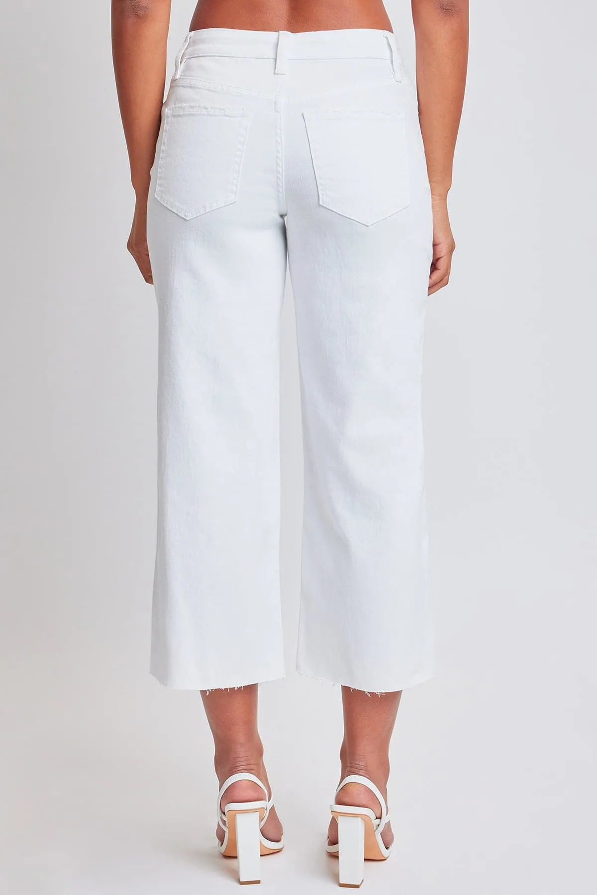 Women's Mid Rise Cropped Wide Leg Jeans sold by YMI product image thumbnail 2