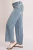Women's Britney Wide Leg Jeans with Bow Print sold by YMI