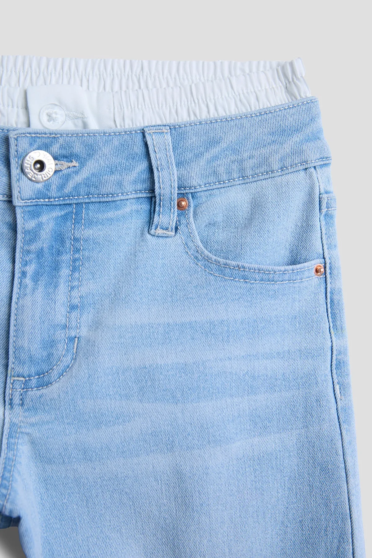 Girls Boxer Waist Wide Leg Jeans sold by YMI product image thumbnail 2