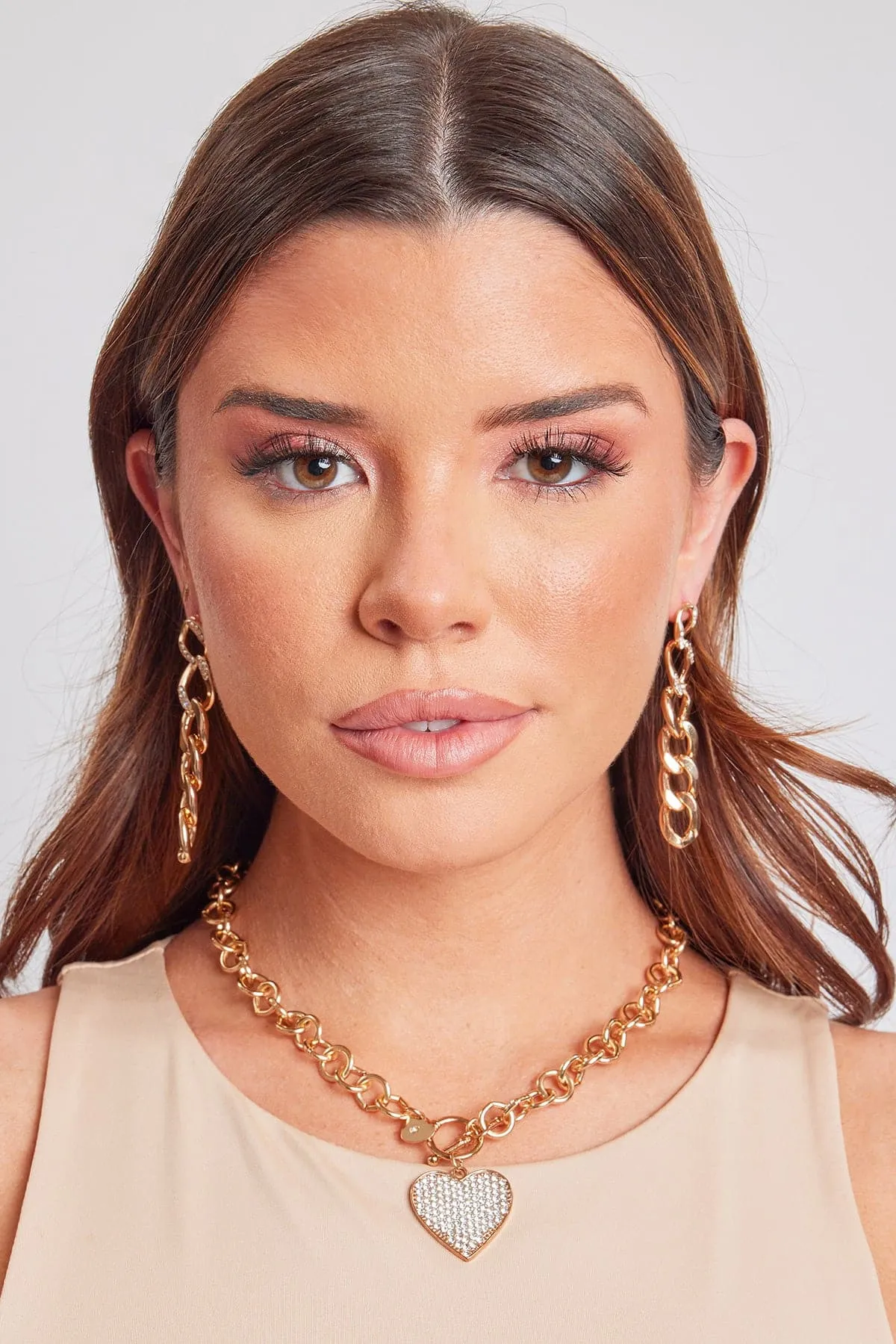 Rhinestone Chain Drop Earrings sold by YMI product image thumbnail 5