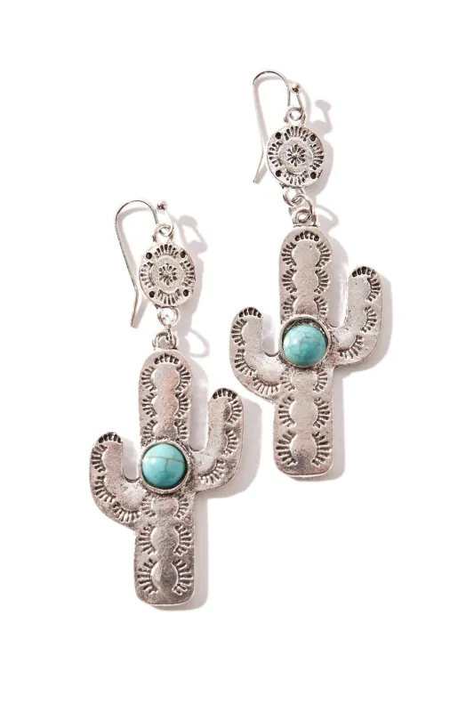 Cactus Dangle Earrings sold by YMI