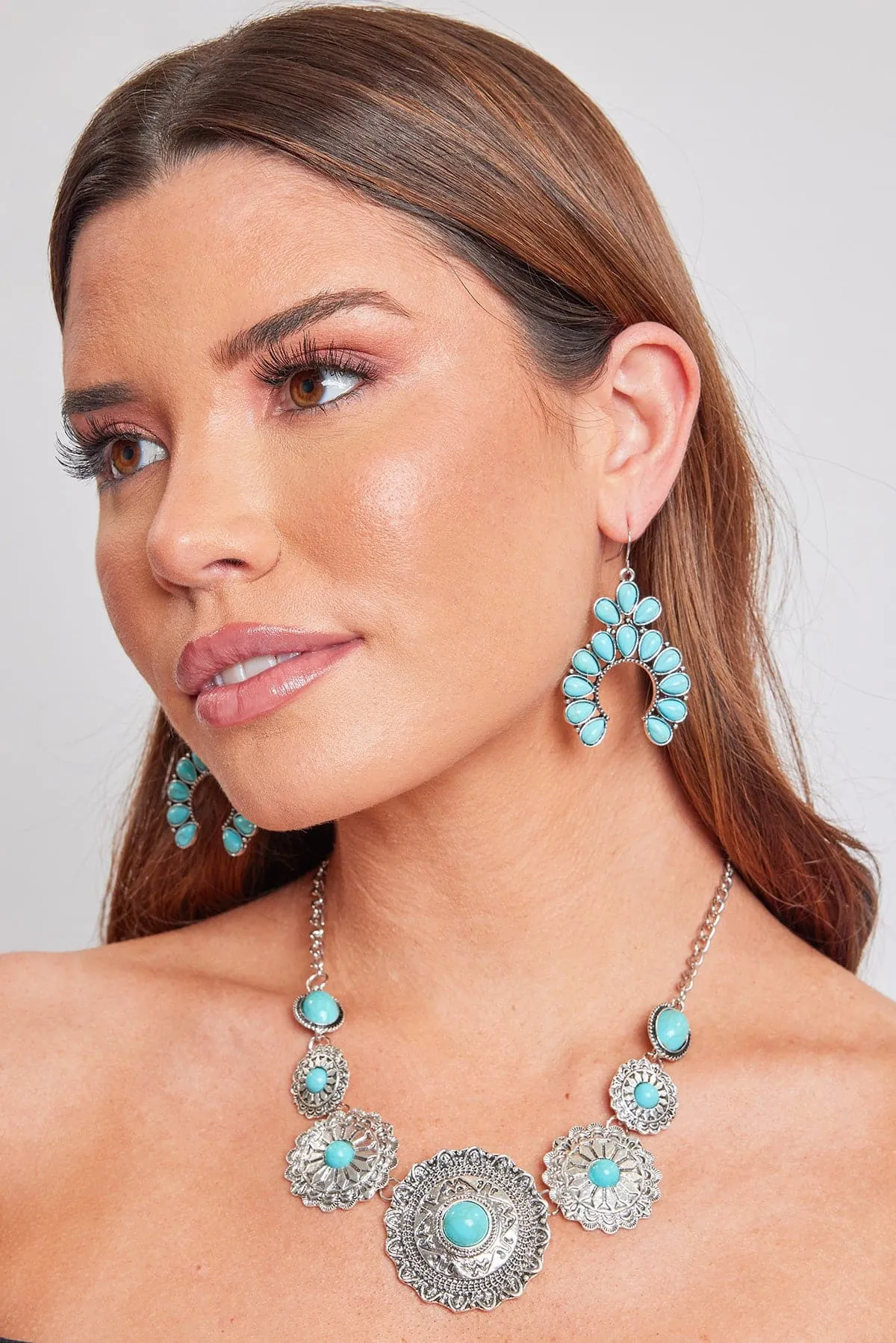 Turquoise Blossom Earring sold by YMI product image thumbnail 4