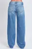 Women's Low Rise Wide Leg Rigid Jeans sold by YMI