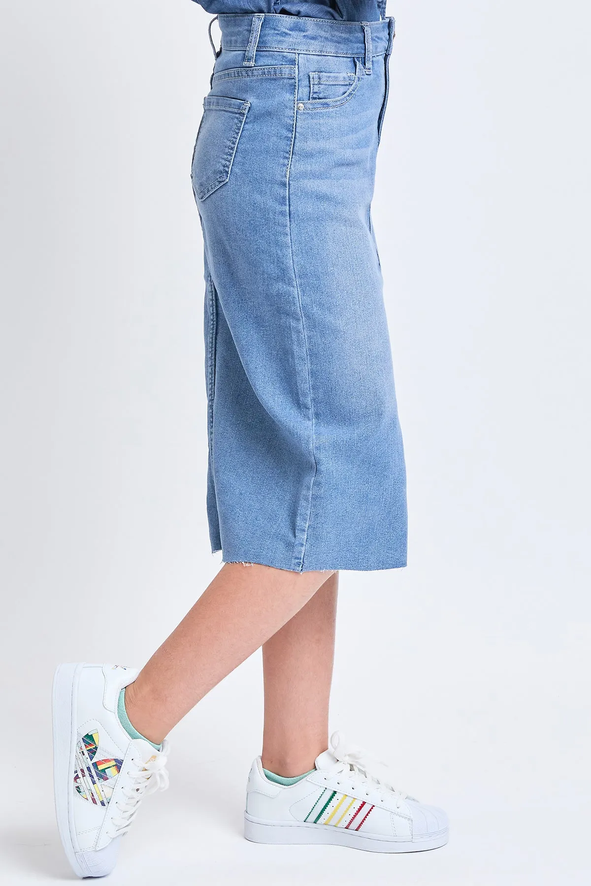Girls Midi Denim Skirt sold by YMI product image thumbnail 4