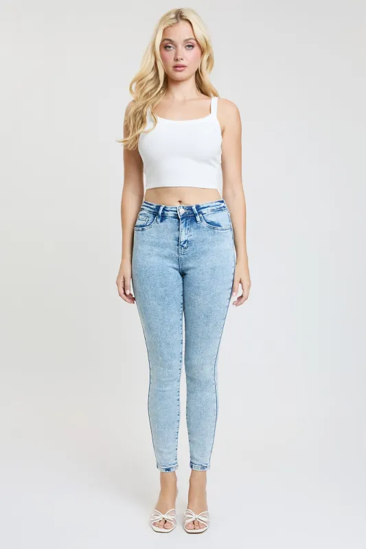 Women's Luxe Riley Skinny Jeans sold by YMI