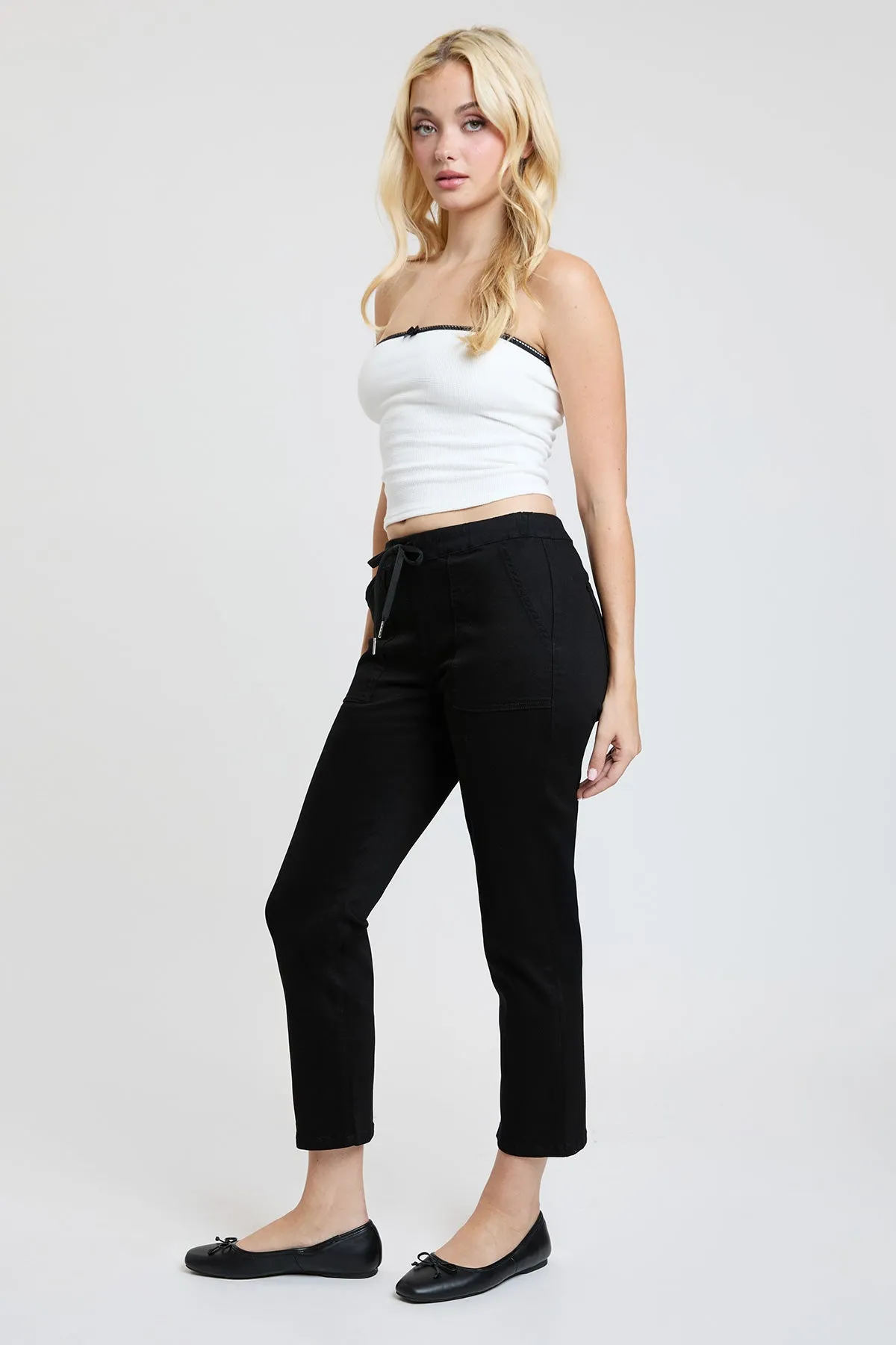 Women's High Rise Pull On Straight Jogger sold by YMI product image thumbnail 5