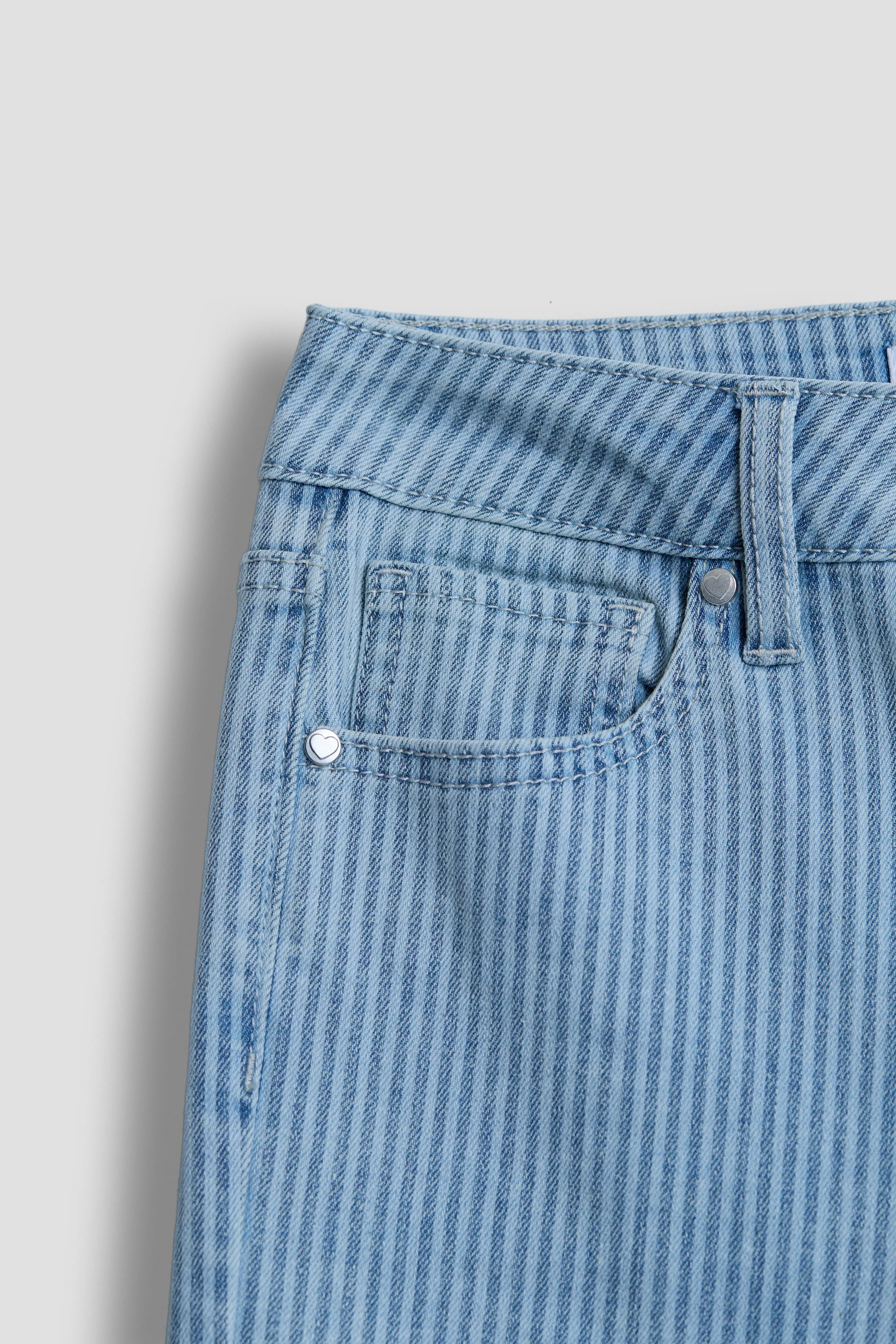 Girls Wide Leg Twill Stripe Pant sold by YMI product image thumbnail 3