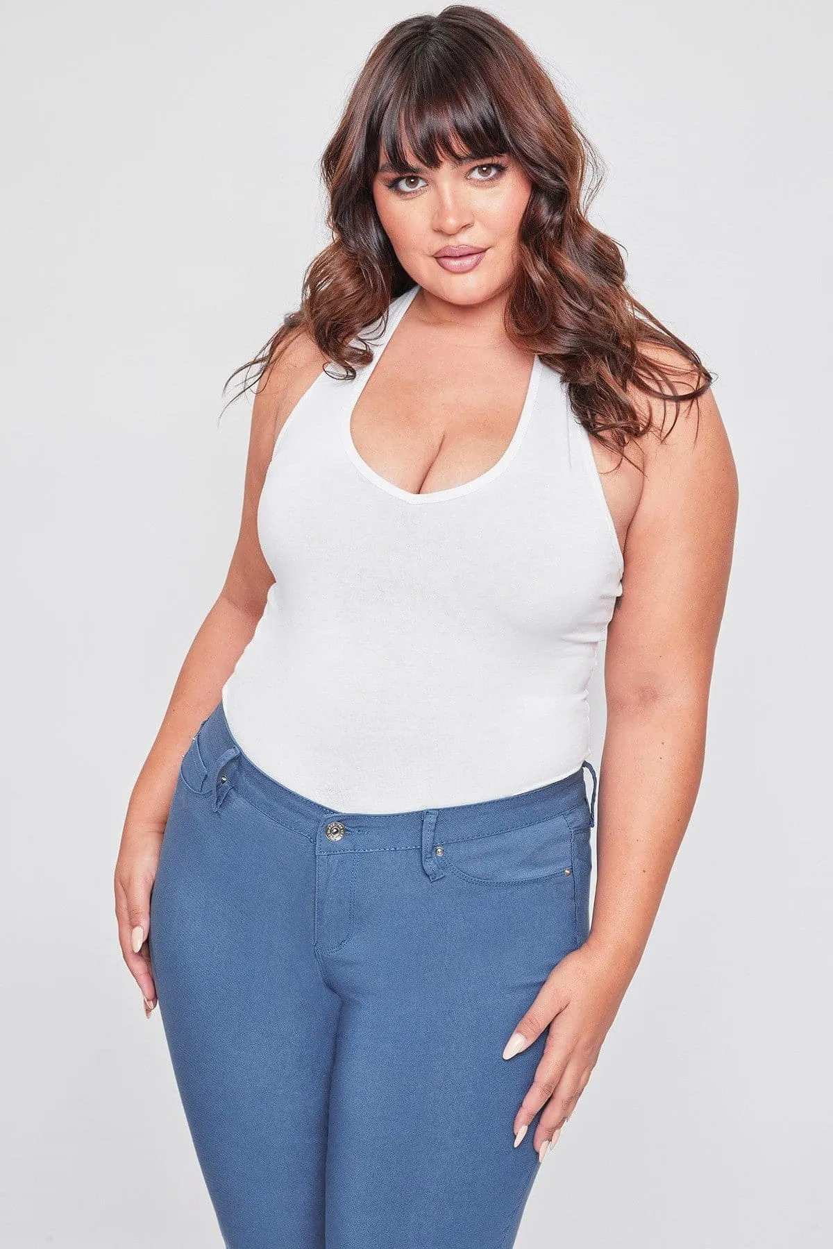 Women's Plus Hyperstretch Skinny Pants sold by YMI product image thumbnail 4