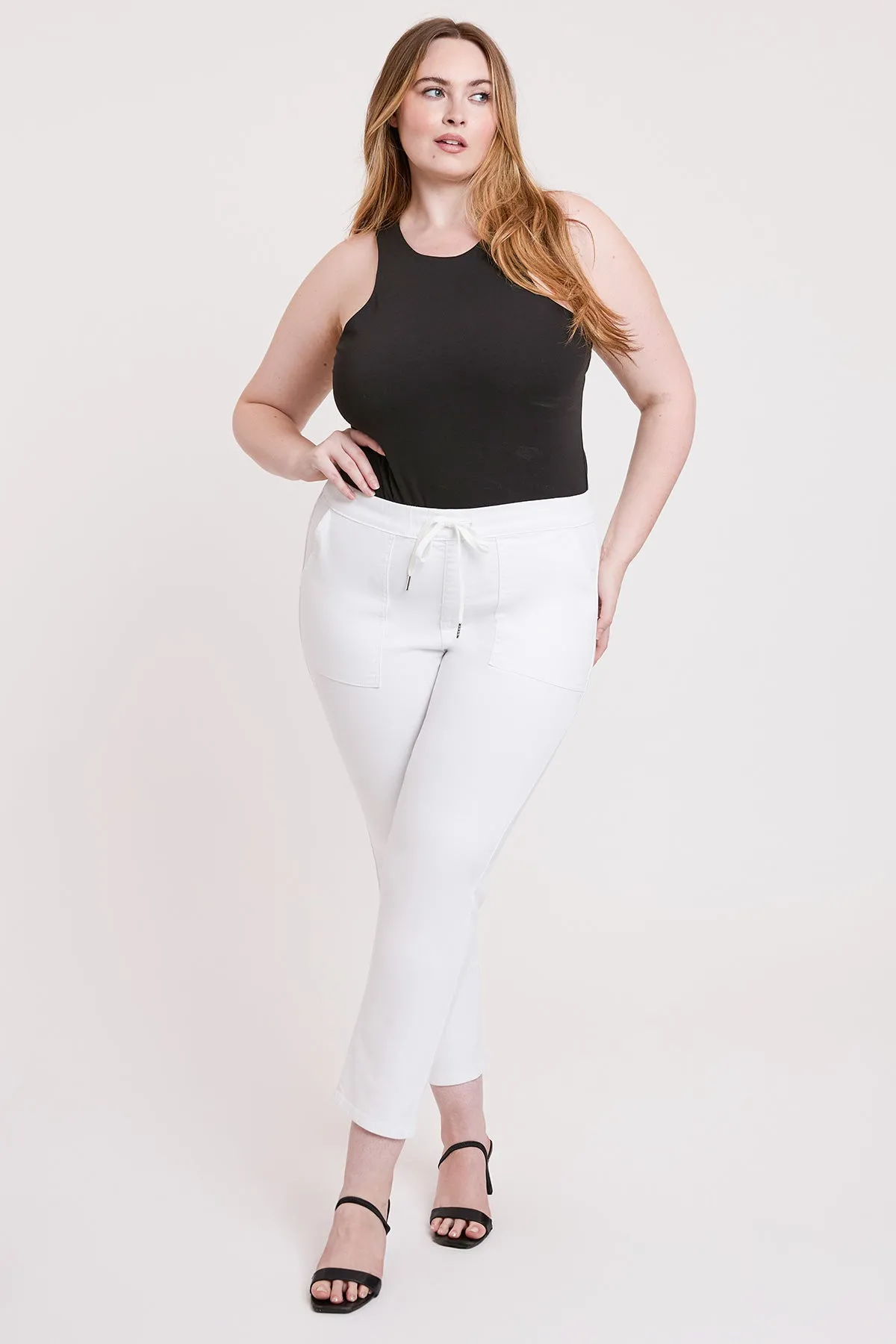 Women's Plus High Rise Pull On Straight Jogger sold by YMI