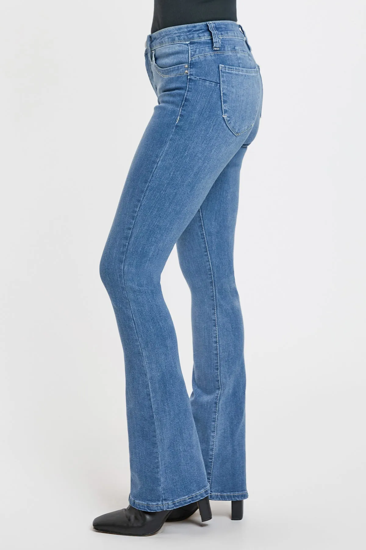 Women's High Rise Curve Confidence Bootcut Jeans sold by YMI product image thumbnail 3