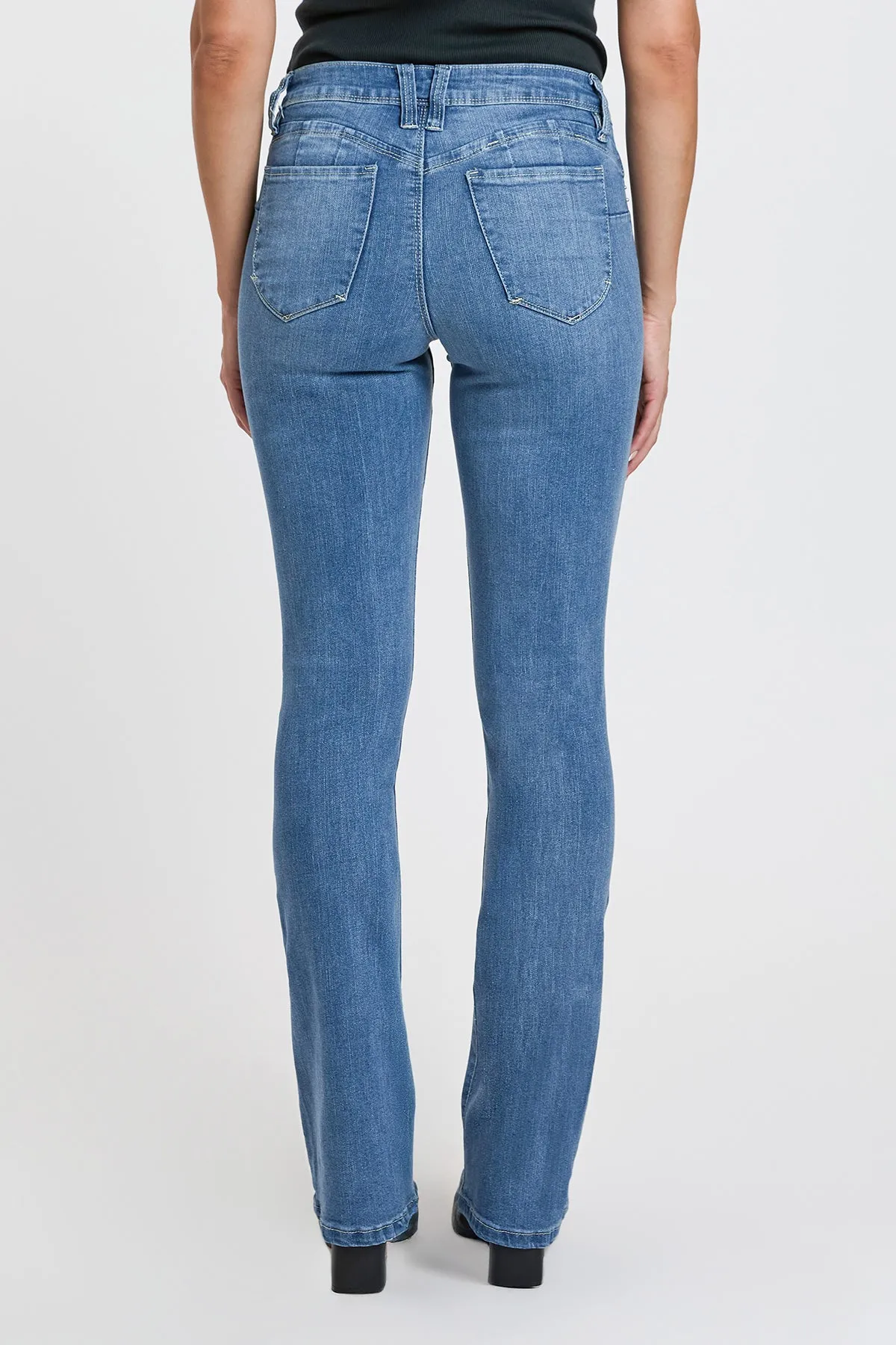 Women's High Rise Curve Confidence Bootcut Jeans sold by YMI product image thumbnail 4