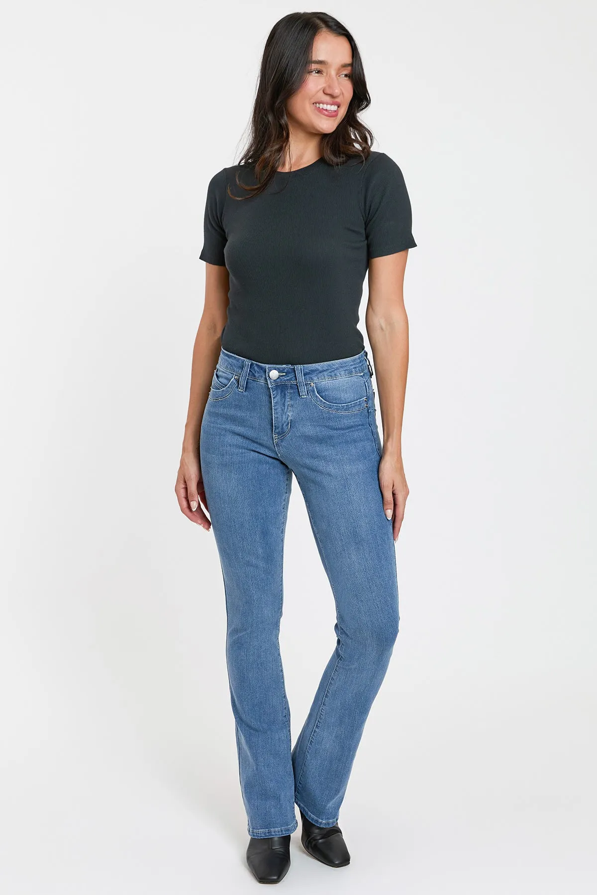 Women's High Rise Curve Confidence Bootcut Jeans sold by YMI product image thumbnail 5