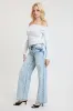Women's Luxe Britney Wide Leg Jeans sold by YMI