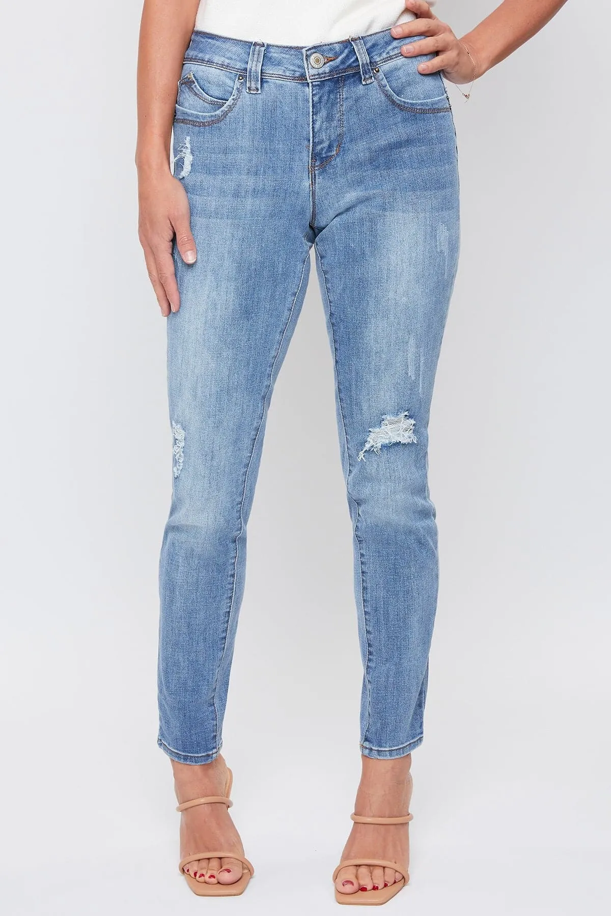 Women's Sustainable WannaBettaButt Skinny Jeans sold by YMI product image thumbnail 2