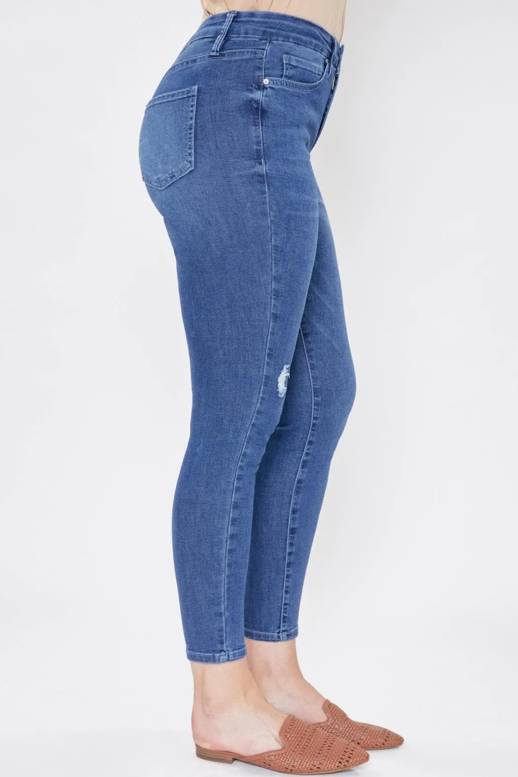 Women's Curvy Fit High Rise Skinny Sustainable Jean sold by YMI product image thumbnail 3