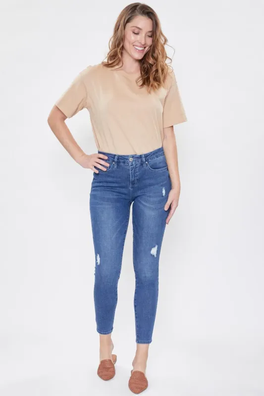 Women's Curvy Fit High Rise Skinny Sustainable Jean sold by YMI