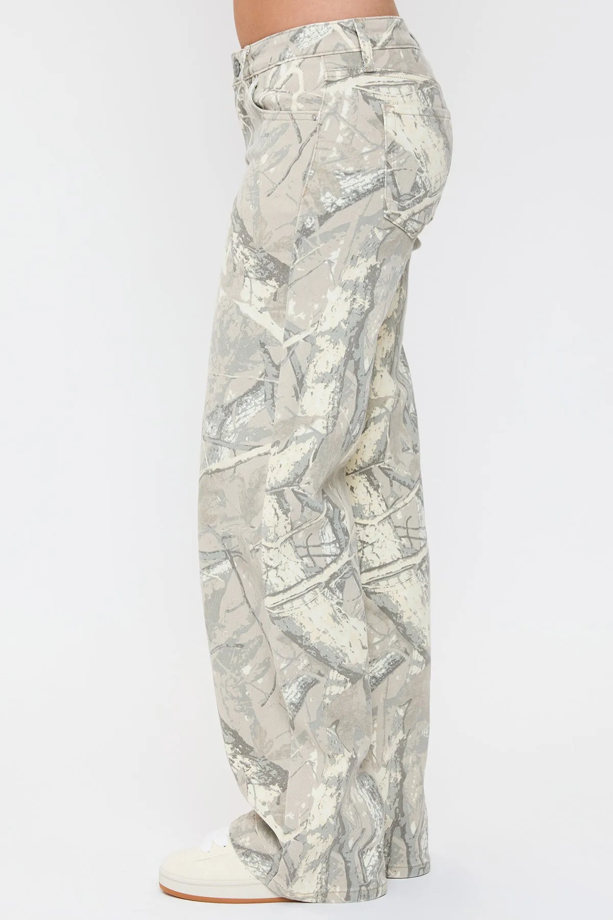 Women's Britney Printed Low Rise Wide Leg Jeans sold by YMI product image thumbnail 5