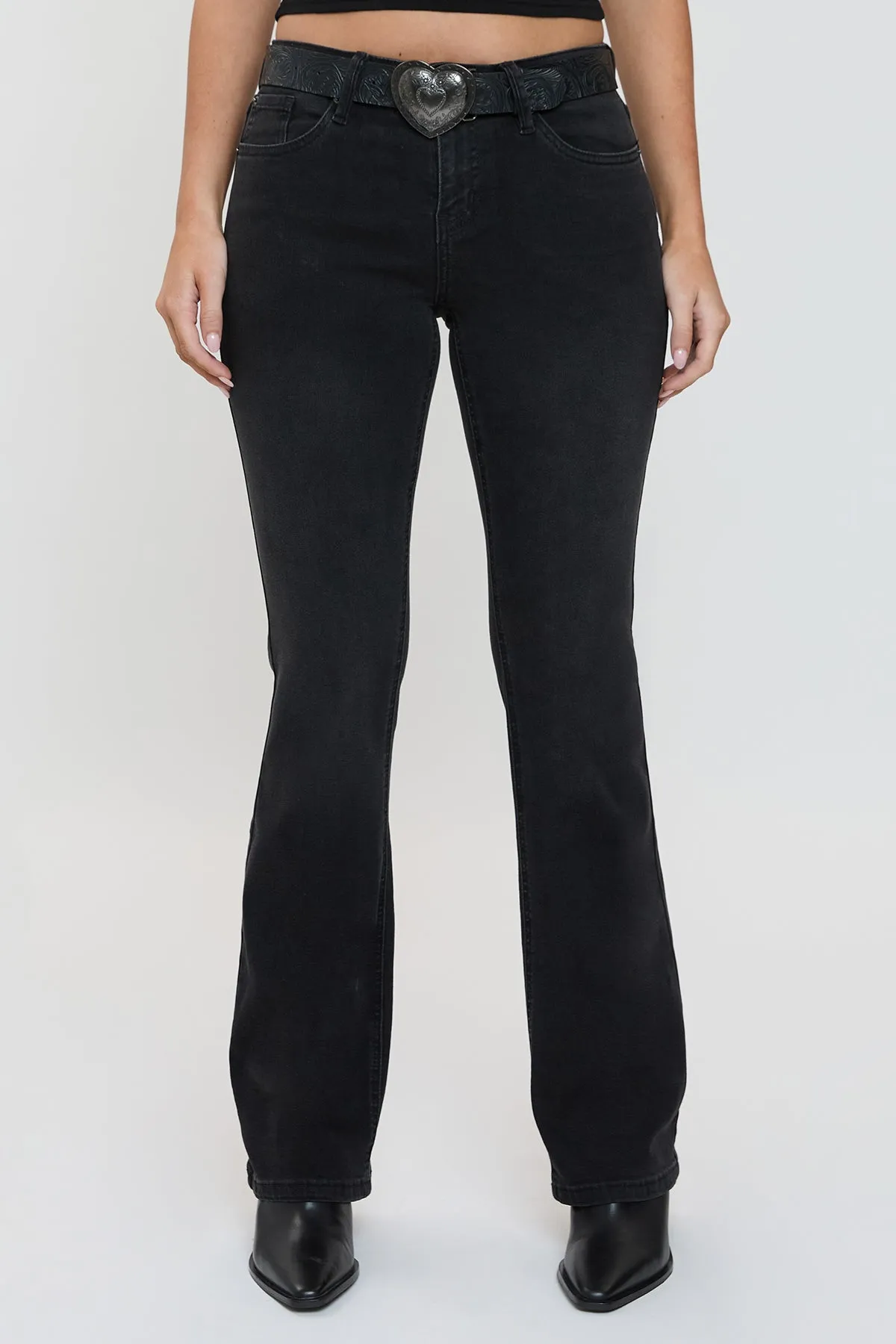 Women's Jessie Belted Bootcut Jeans sold by YMI product image thumbnail 2