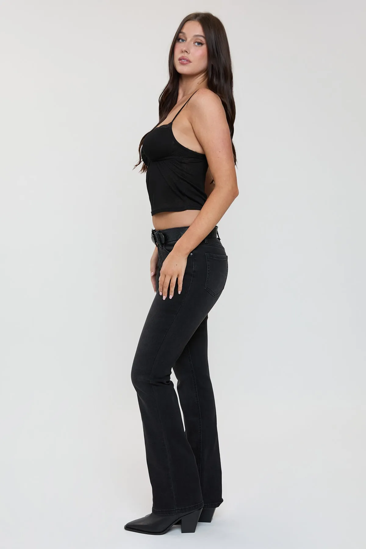 Women's Jessie Belted Bootcut Jeans sold by YMI product image thumbnail 5