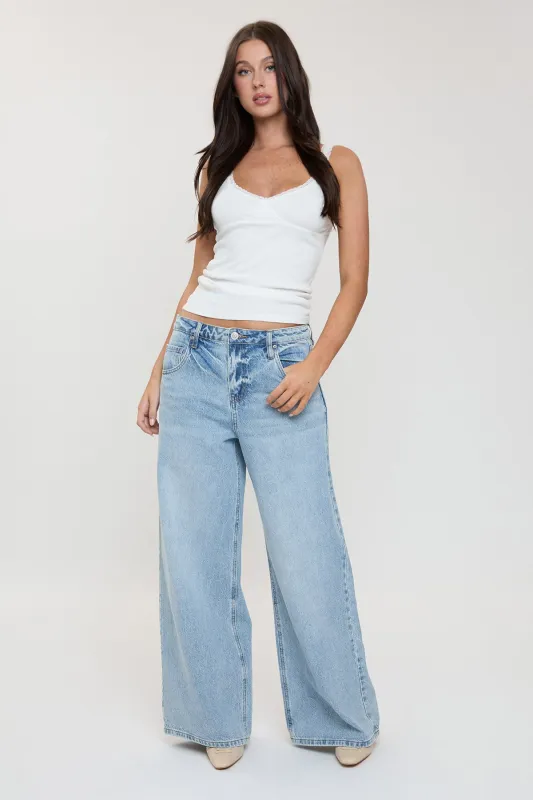 Women's Billie Baggy Jeans sold by YMI