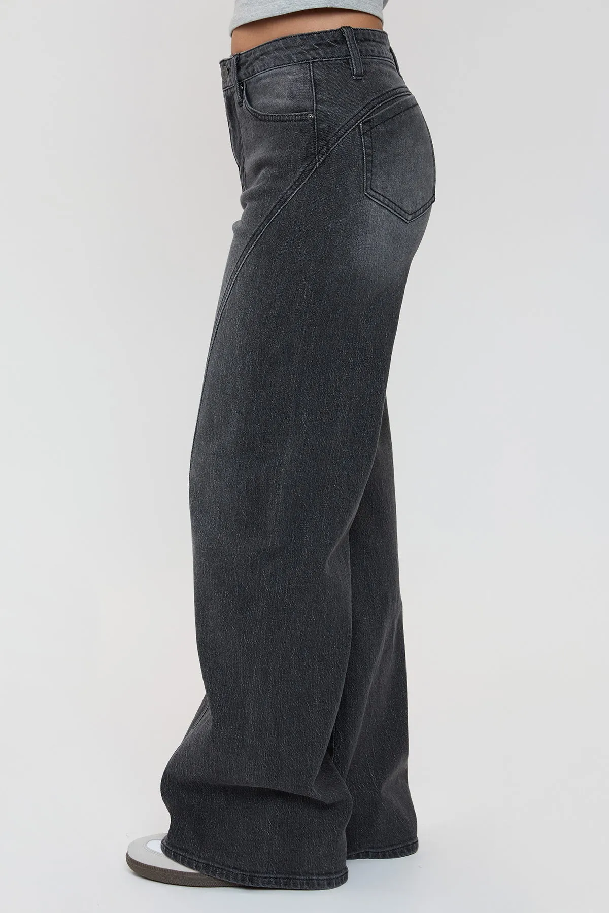 Women's Luxe Bella Seam Detail Wide Leg Jeans sold by YMI product image thumbnail 3