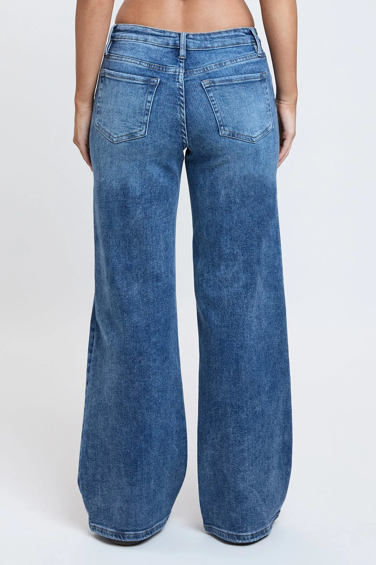 Women's Luxe Bella Wide Leg Jeans sold by YMI product image thumbnail 4