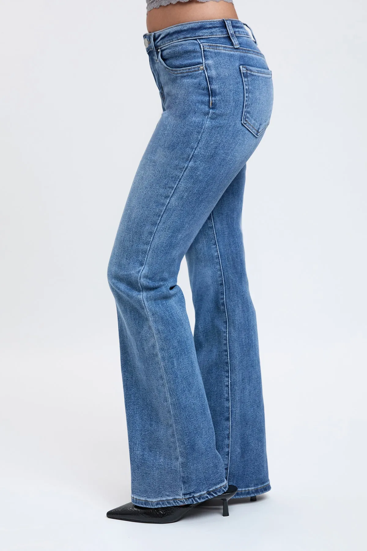 Women's Essential Flare Jeans sold by YMI product image thumbnail 3