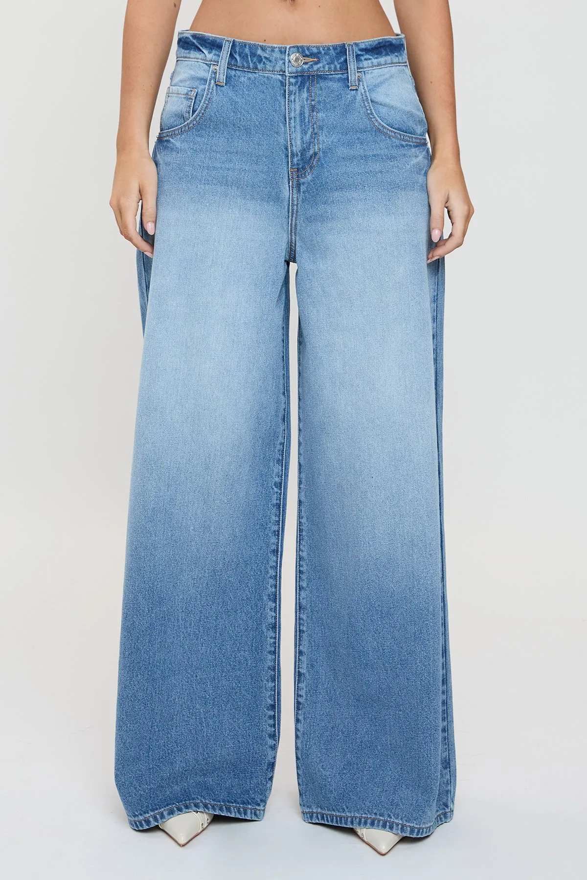Women's Billie Baggy Wide Leg Jeans sold by YMI product image thumbnail 2