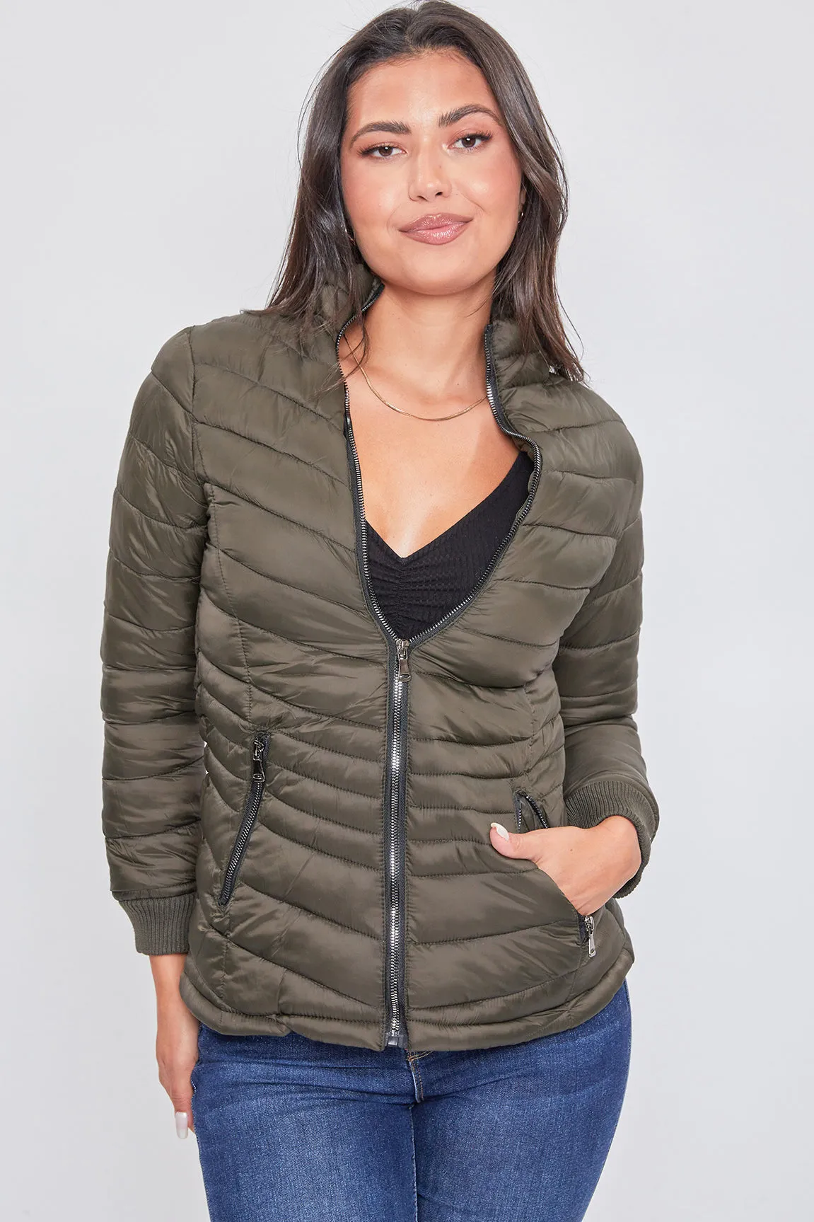 Winter Puffer Lined Shell Jacket sold by YMI product image thumbnail 4