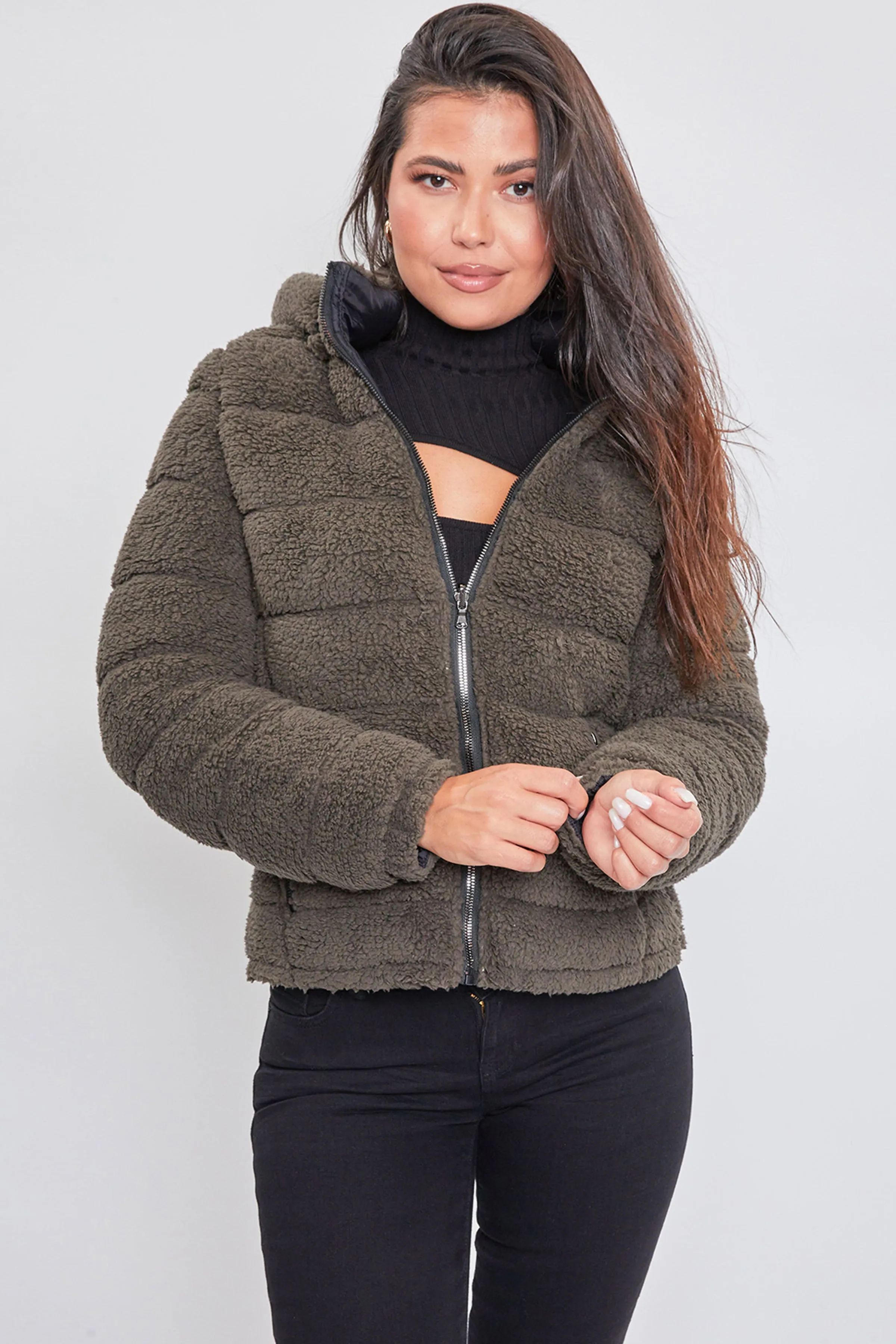 Poodle Fur Reversible Jacket sold by YMI