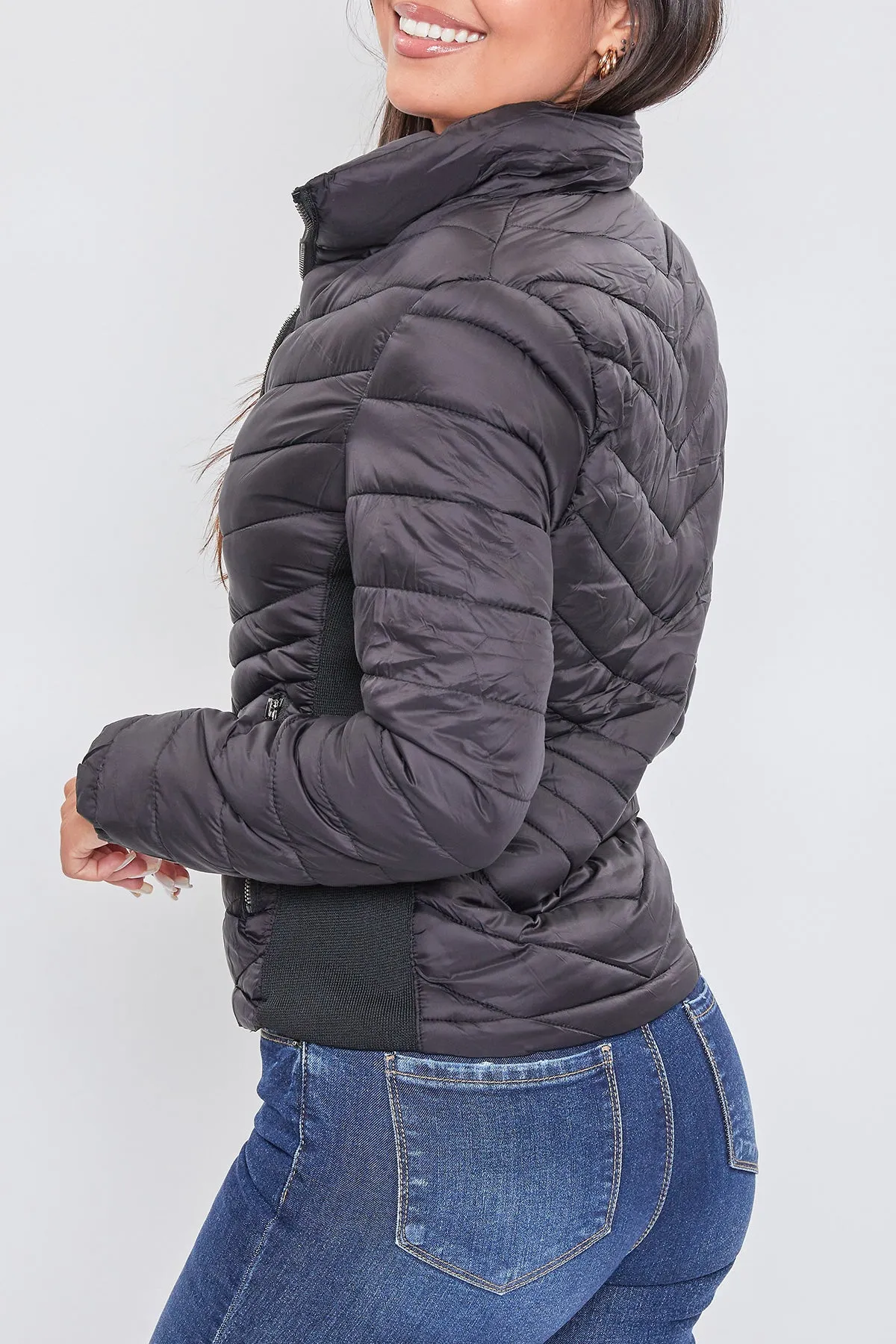 Puffer Jacket With Sherpa Fur Hoodie sold by YMI product image thumbnail 3