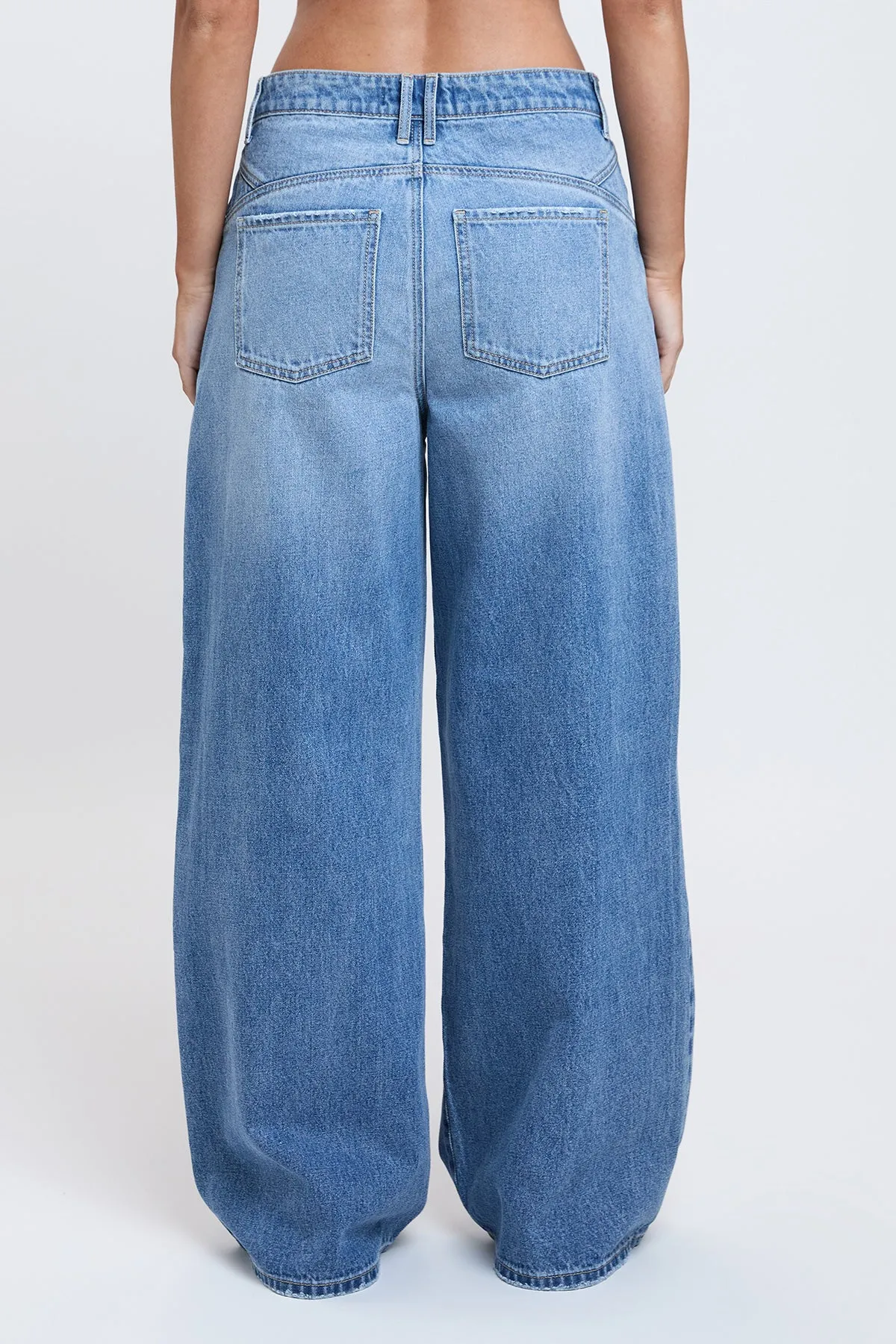 Women's Relaxed Extra Baggy Wide Leg Jeans sold by YMI product image thumbnail 4