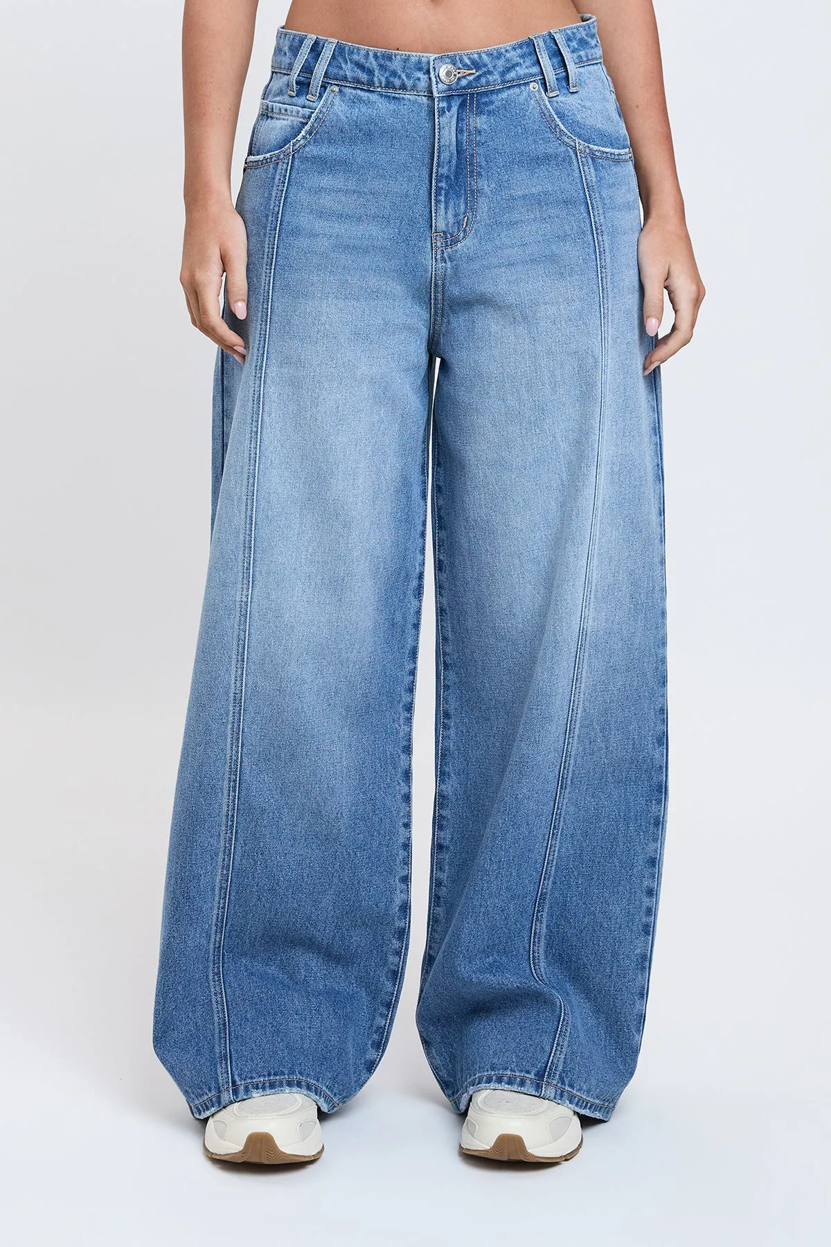 Women's Relaxed Extra Baggy Wide Leg Jeans sold by YMI product image thumbnail 2