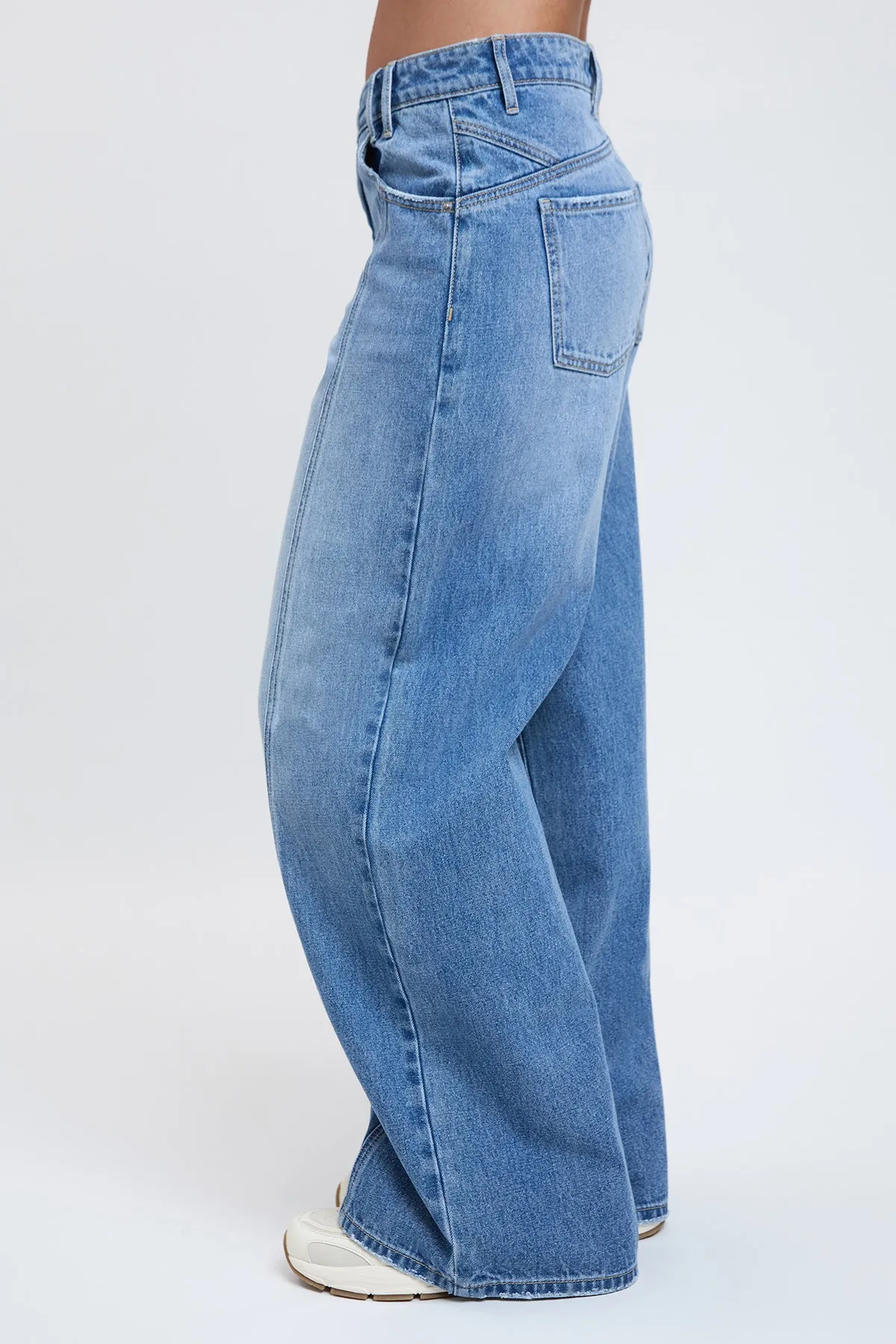 Women's Relaxed Extra Baggy Wide Leg Jeans sold by YMI product image thumbnail 3
