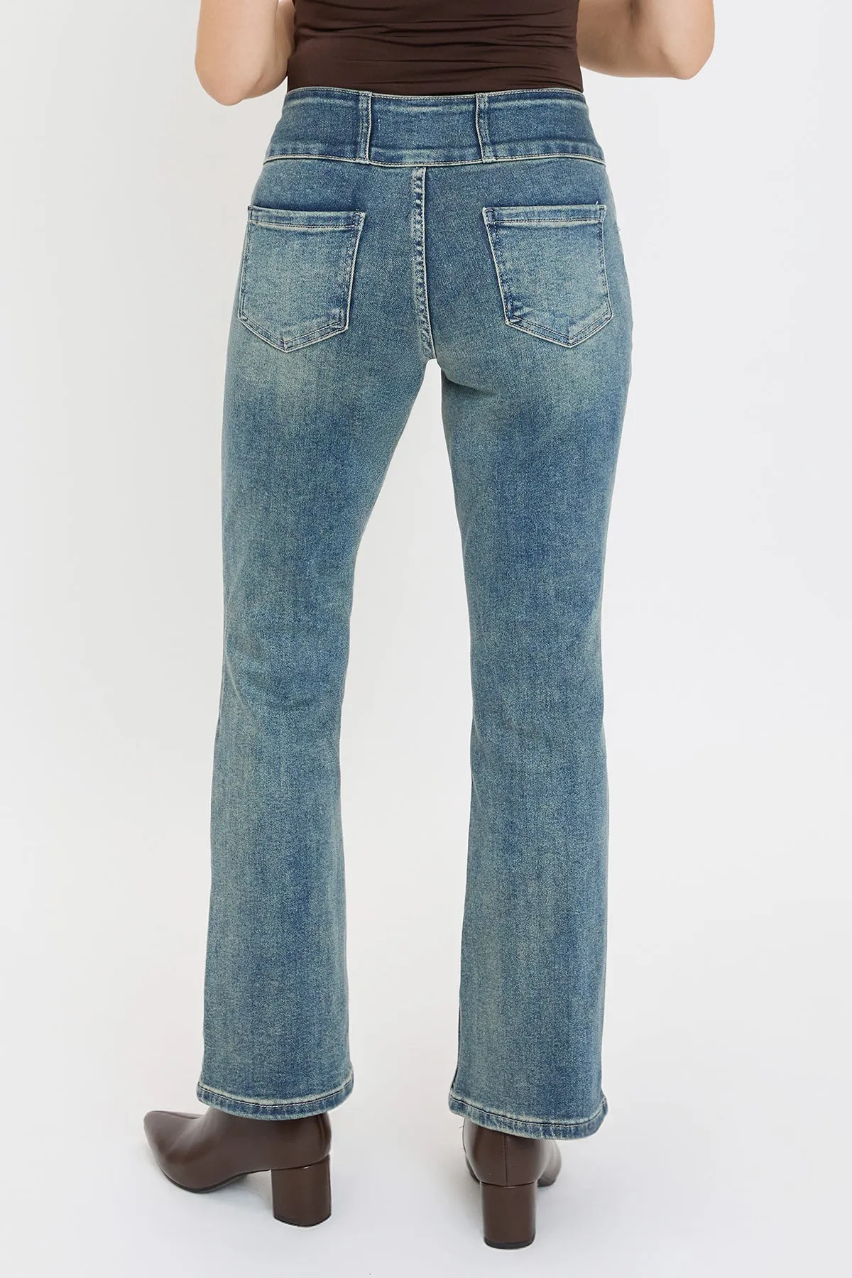Women's 3-Button Bootcut Jeans sold by YMI product image thumbnail 4